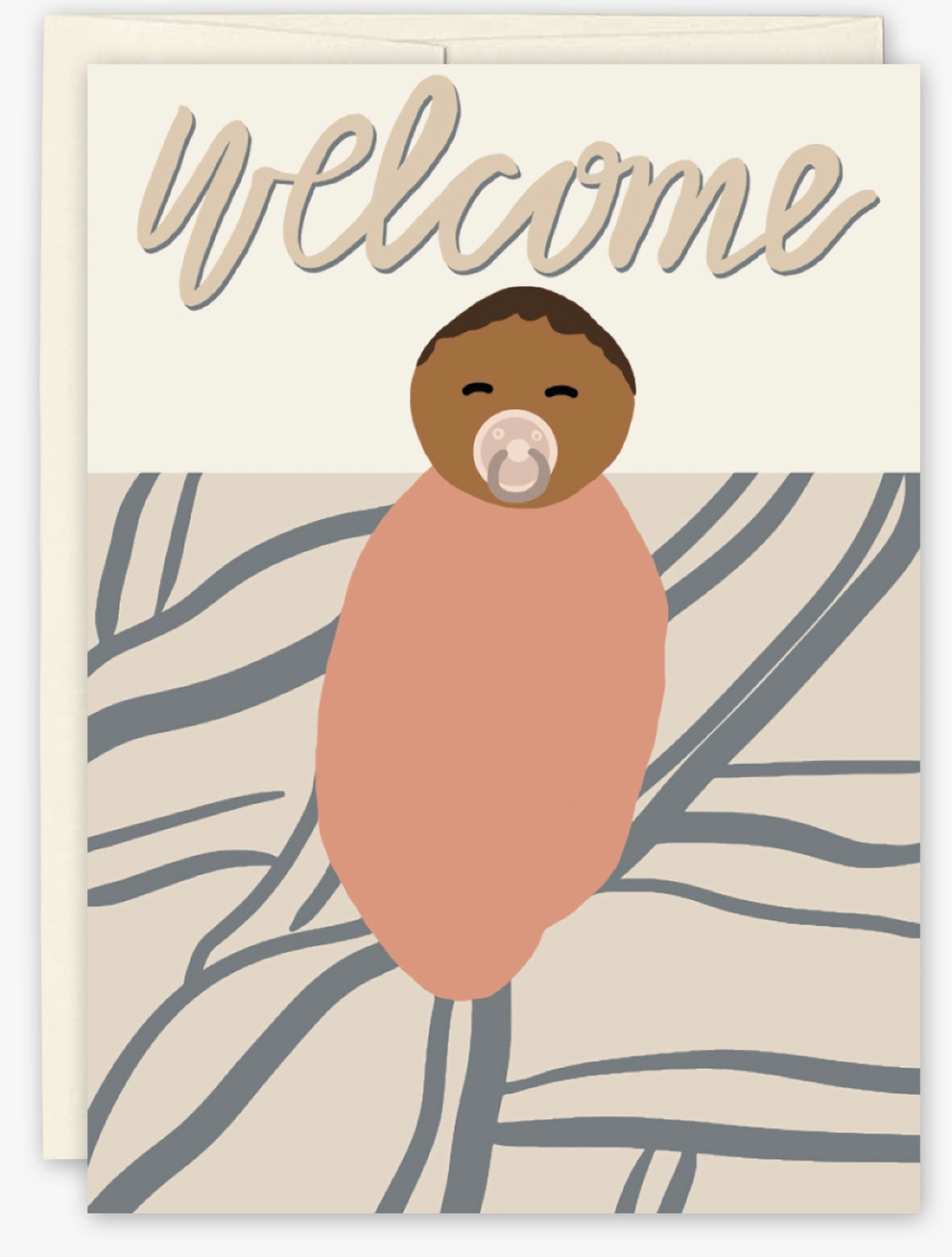 Welcome Baby Card ~ Black Joy Paper