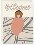 Welcome Baby Card ~ Black Joy Paper