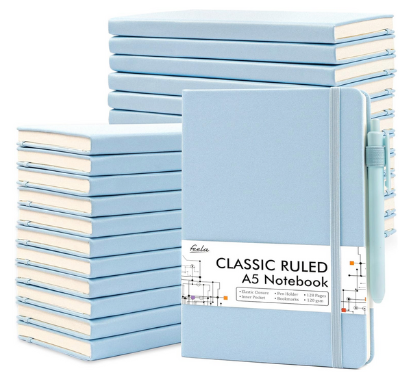 Pastel Blue Notebooks Journal ~ Feela