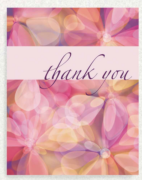 "Thank you" Purple Crystal Flowers ~ Written Hugs Designs