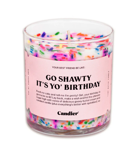 Go Shawty Birthday Cake Candle 9 oz. - Candier