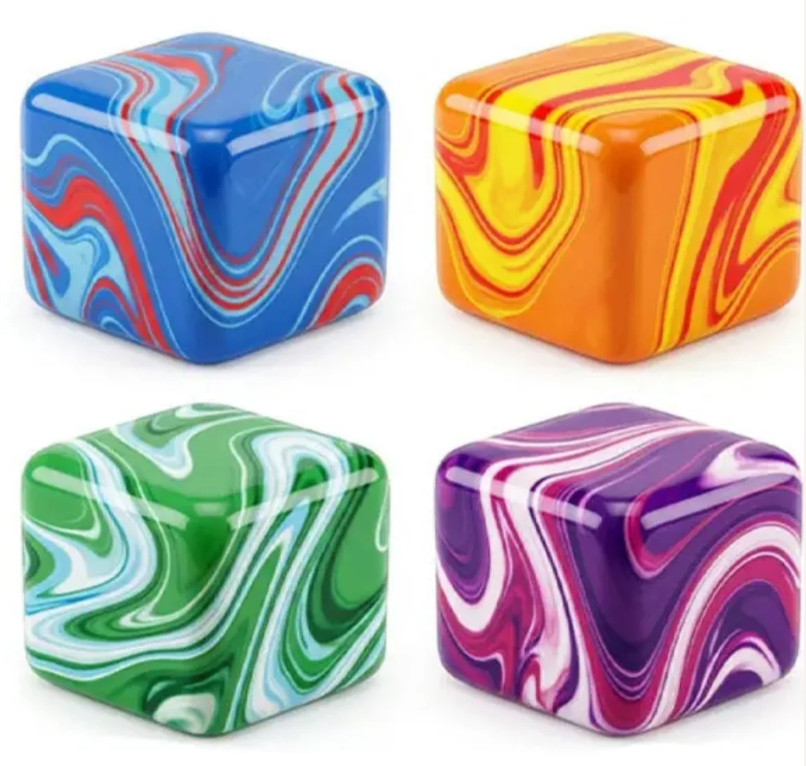 Sugah-Mals One-of-a-Kind Marble Sugar Cube Squishy Blue