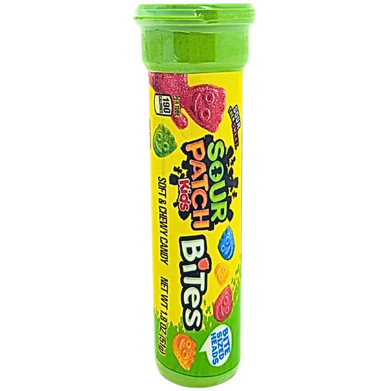 Sour Patch Kids Bites Chewy Candy Tube 1.8 oz