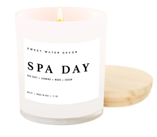 Spa Day 11 oz Soy Candle - Sweet Water Decor