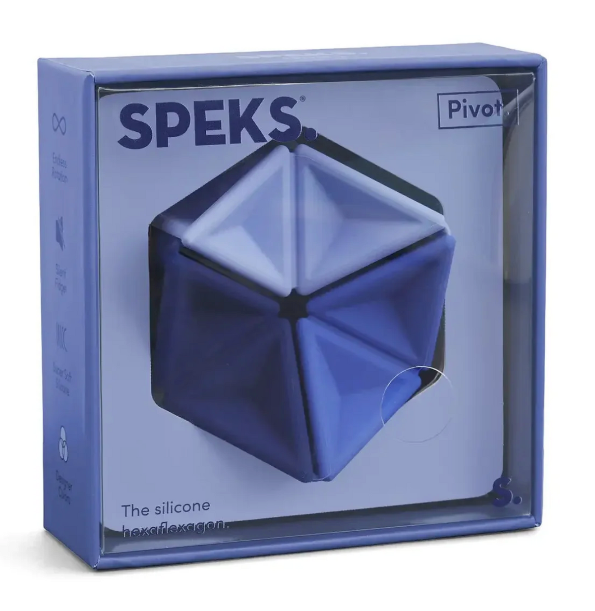 Speks Navy Pivot Silicone Flexagon