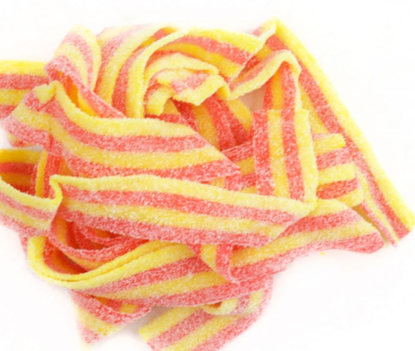 Strawberry lemonade sour power straws