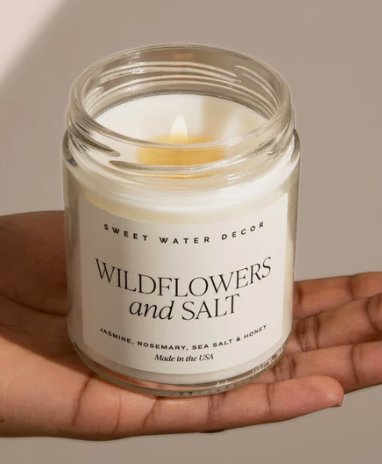 Sweet Water Decor Wildflowers and Salt 9 oz Candle