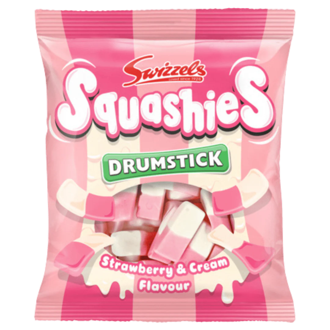 Swizzels Squashies Drumstick Strawberry & Cream Flavour Bag