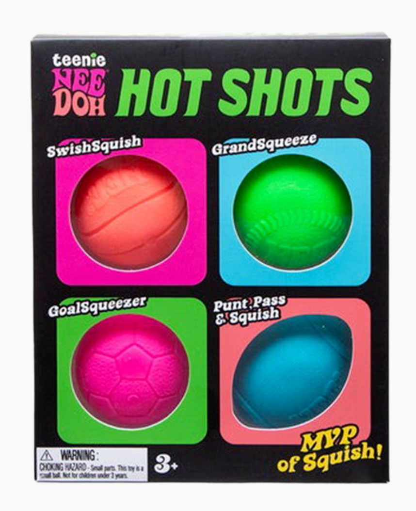 Teenie NeeDoh Hot Shots Squeeze Toy 4-Pack