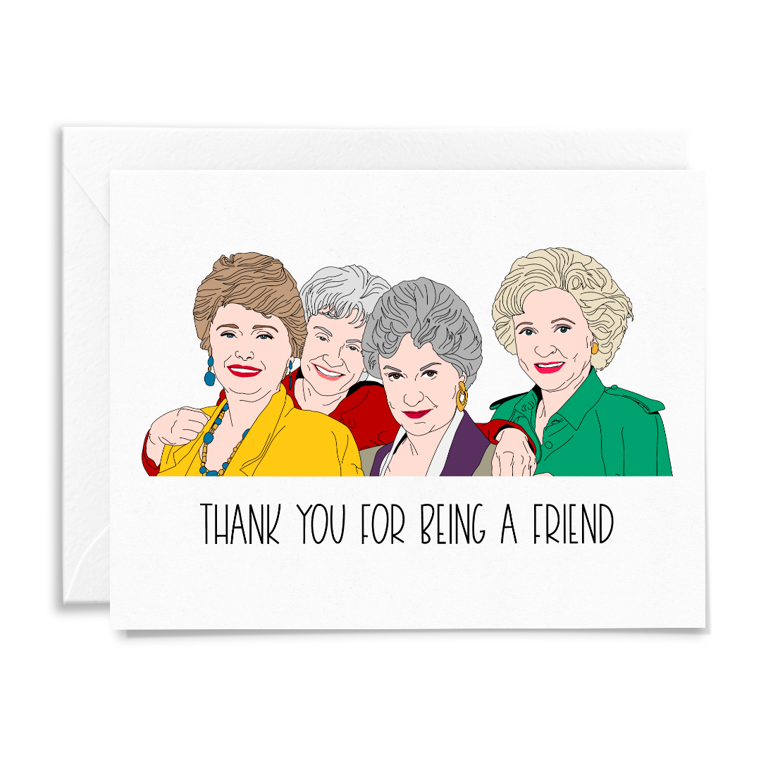 Thank You for Being a Friend Greeting Card ~ Sammy Gorin 