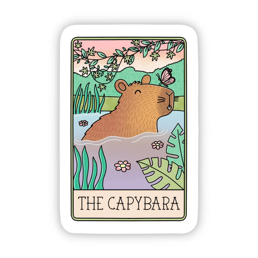 "The Capybara" Tarot Card Sticker