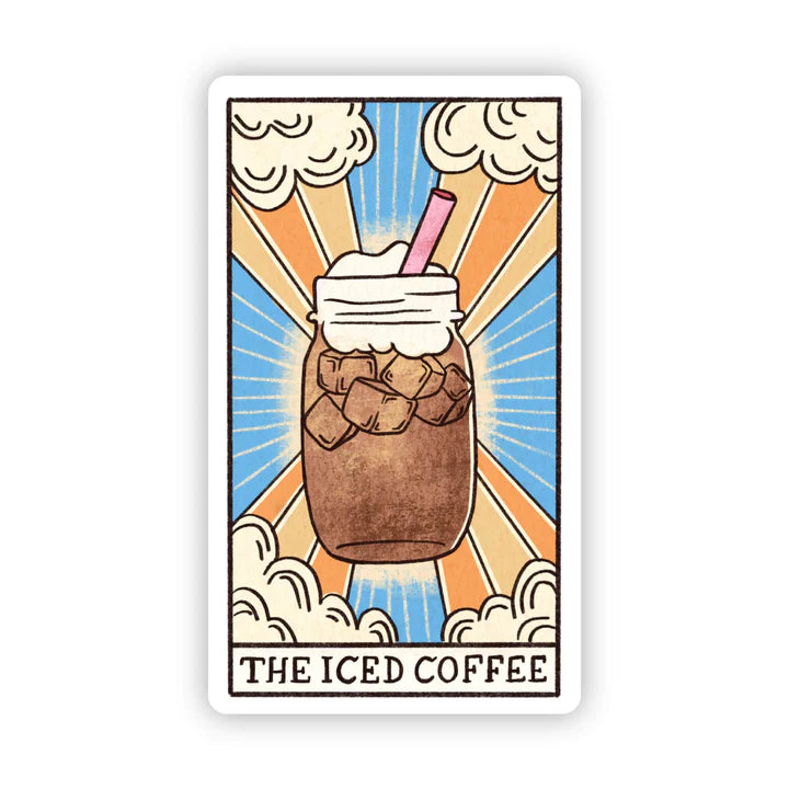 "the Iced Coffee" Tarot Card Sticker