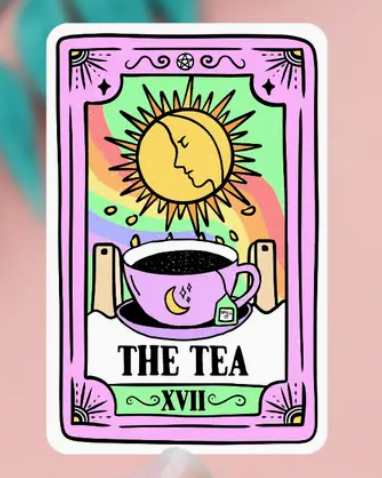 The Tea Tarot Card Sticker