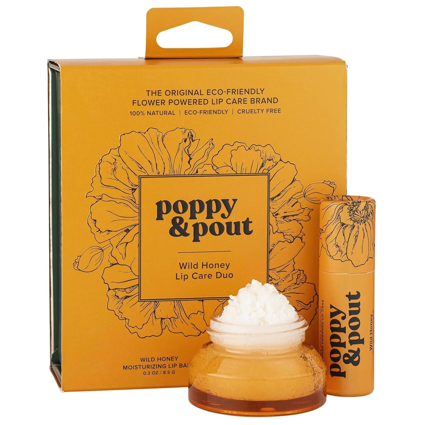 Poppy & Pout Wild Honey Lip Care Duo