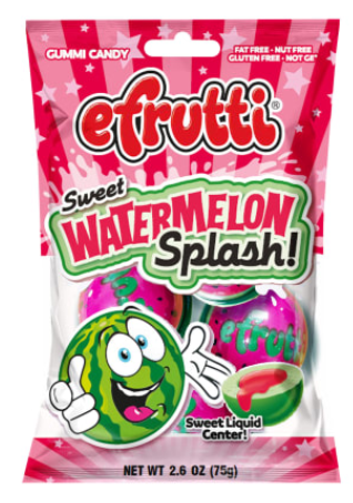 efrutti Sweet Watermelon Splash 2.6 oz. Bag