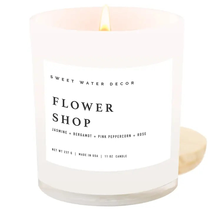 flower shop candle sweet water decor