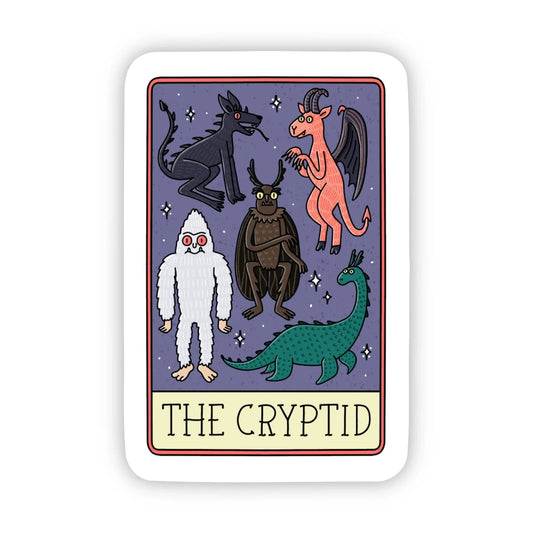 "the Cryptid" Tarot Card Sticker
