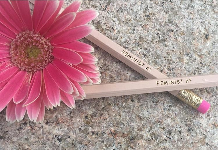 Feminist AF pencil set