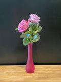 Bud vase with roses