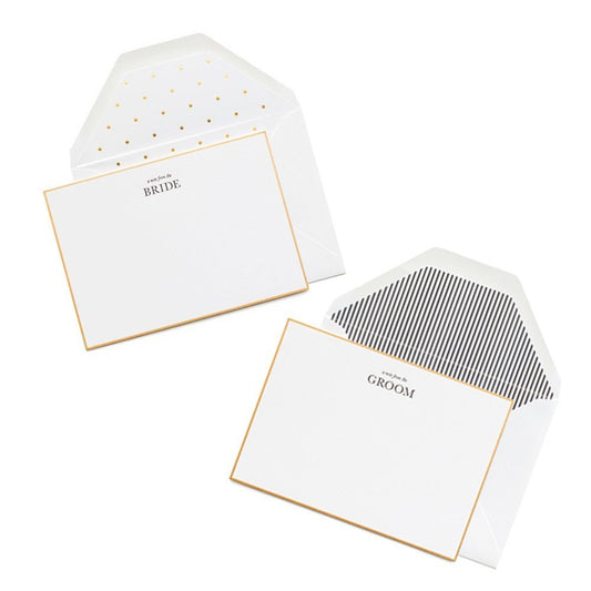 Bride and Groom Stationary Set