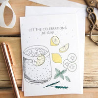 Let The Celebrations Be-gin Birthday Card ~ Lisa Angel 