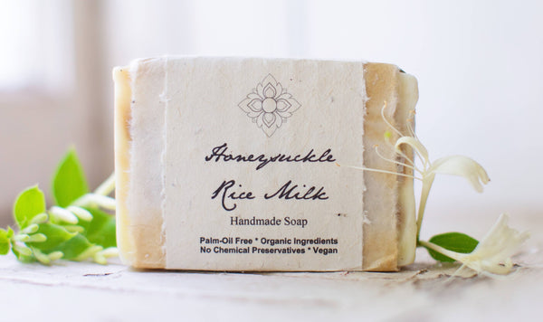 Honeysuckle Rice Milk Organic Bar Soap