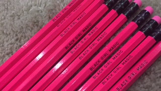 Brighten up your desk with these super cute "Black Girl Magic" Pencil