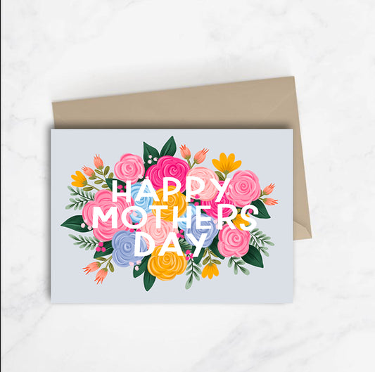 Happy Mother's Day Floral Bunch Card ~ Lux + Trip