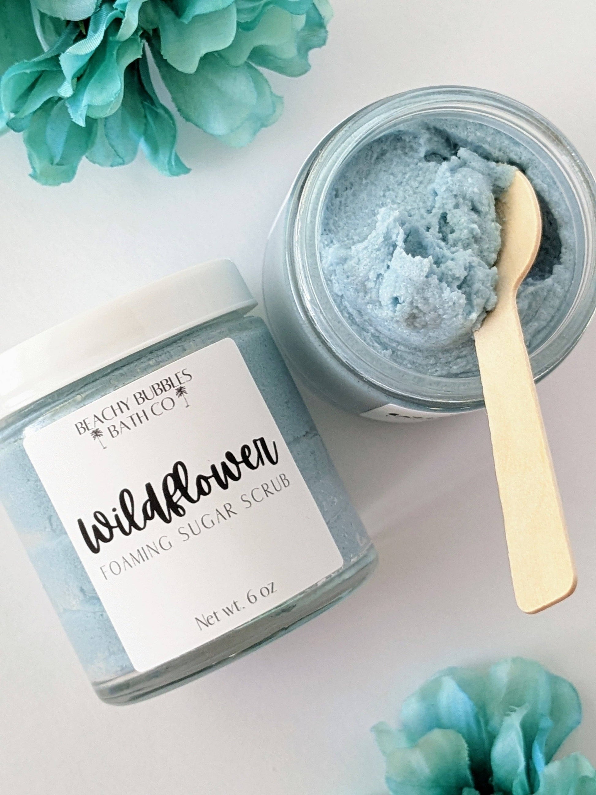 Wildflower Foaming Sugar Scrub ~ Beachy Bubble Bath Co