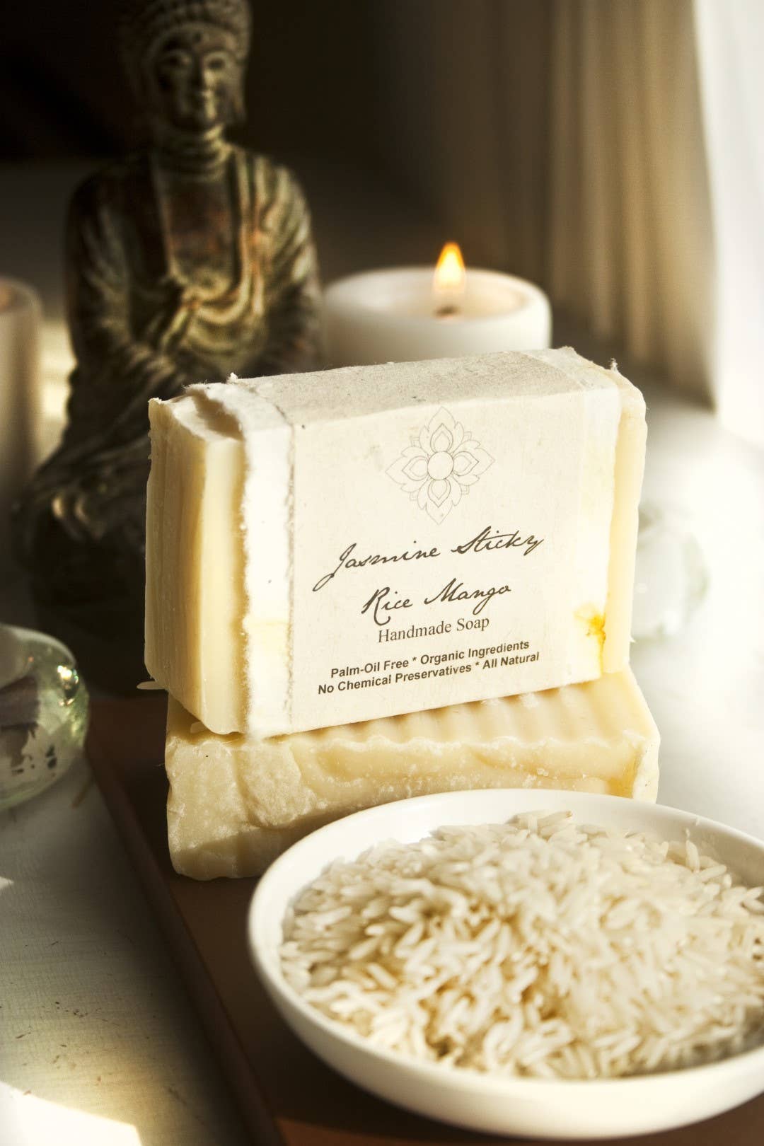 Jasmine Sticky Rice Mango Organic Bar Soap ~ Unearth Malee