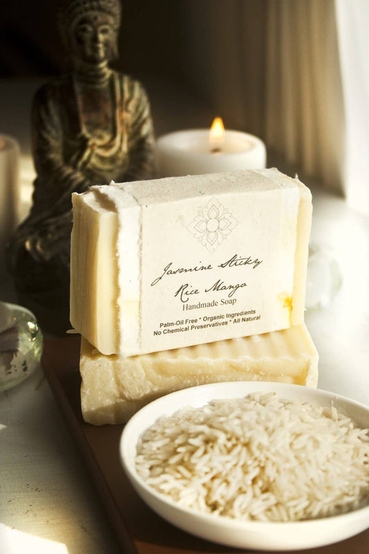 Jasmine Sticky Rice Mango Organic Bar Soap ~ Unearth Malee