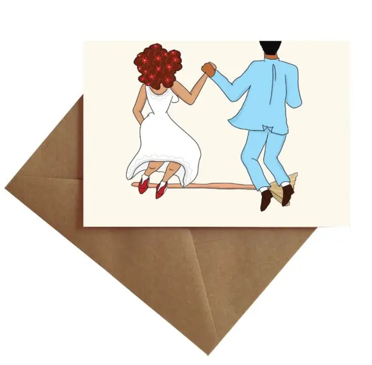 Jumping the Broom - His/Her Card ~ By Ms James