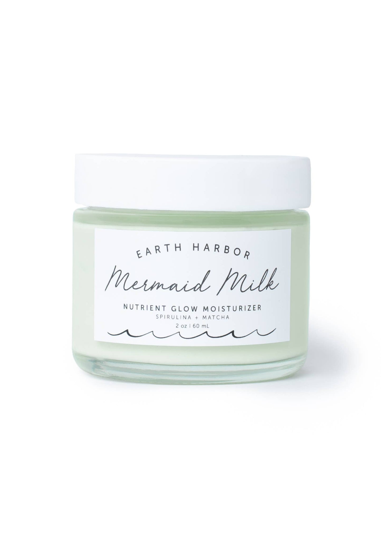 Earth Harbor Naturals "Mermaid Milk" ~ Superfood Moisturizer: Matcha + Spirulina