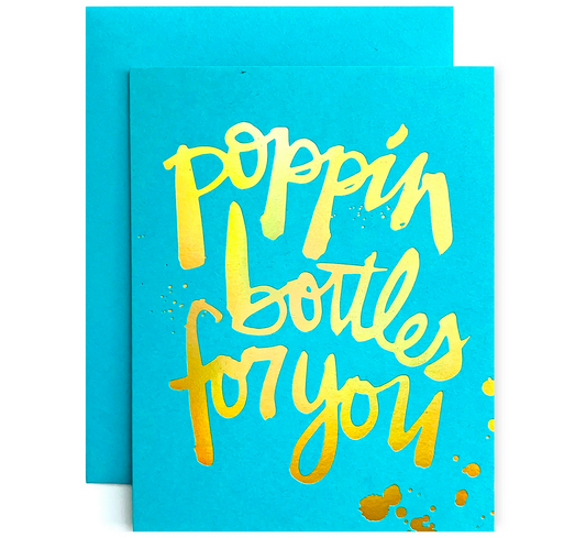 Poppin Bottles Congrats Card ~ The Social Type