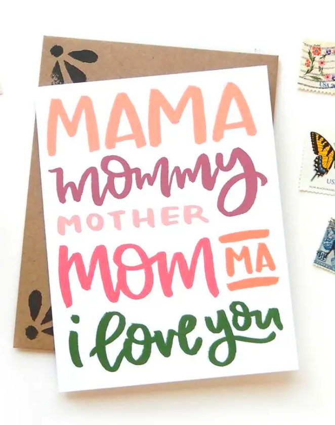 Mother's Day card