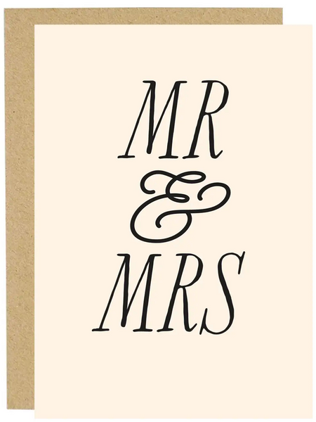 "Mr & Mrs" Greeting Card