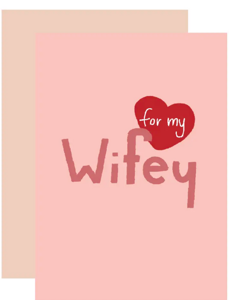 Wifey Greeting Card ~ Aims Moon Paperie