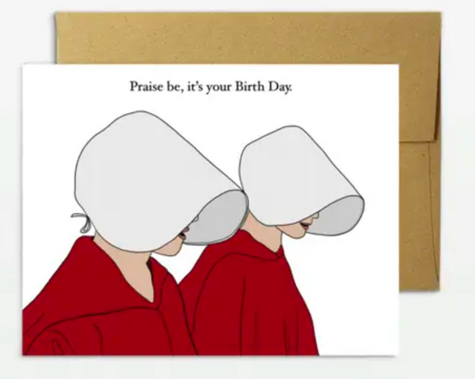 Handmaids tale birthday card ~ stationary