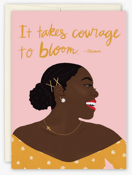 courage greeting card