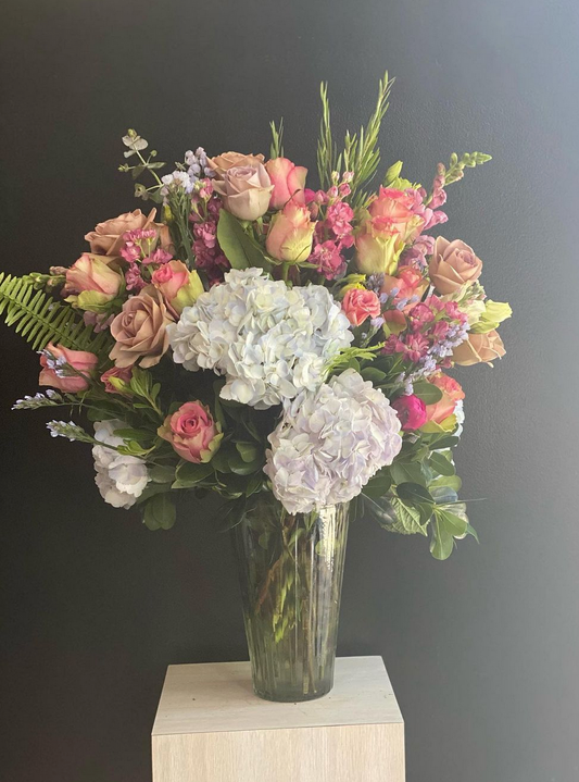 Tall Pastel Flower Arrangement