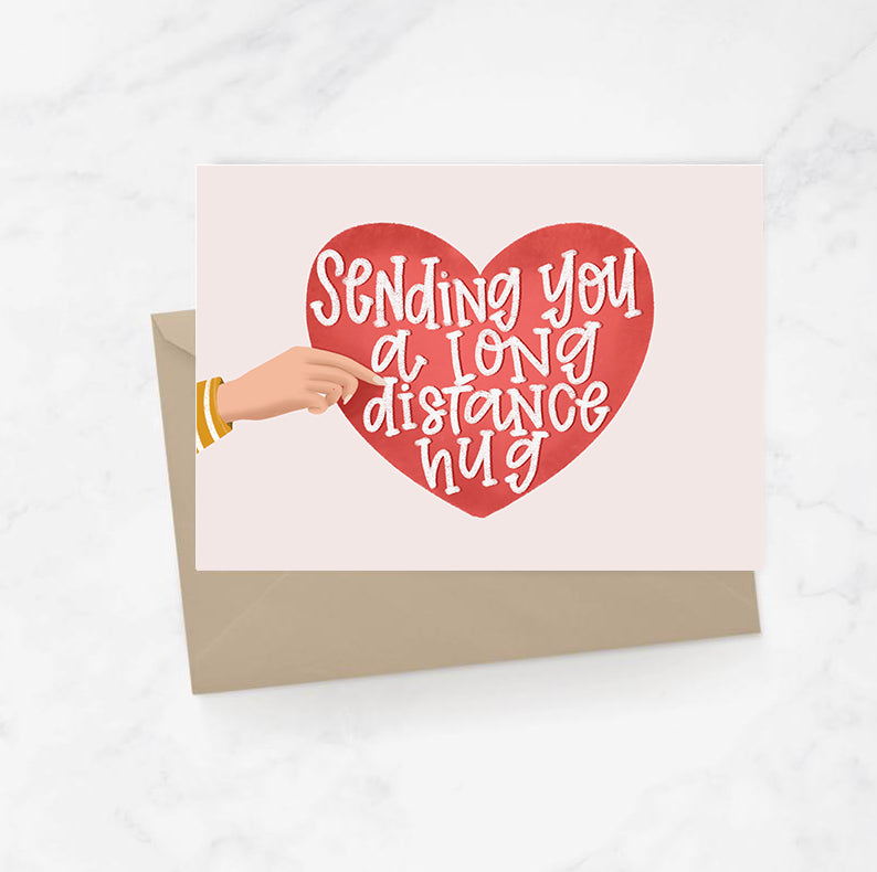 Sending You Long Distance Hug Card – Olive it Boutique