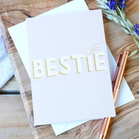 "Bestie" Greeting Card ~ Lisa Angel