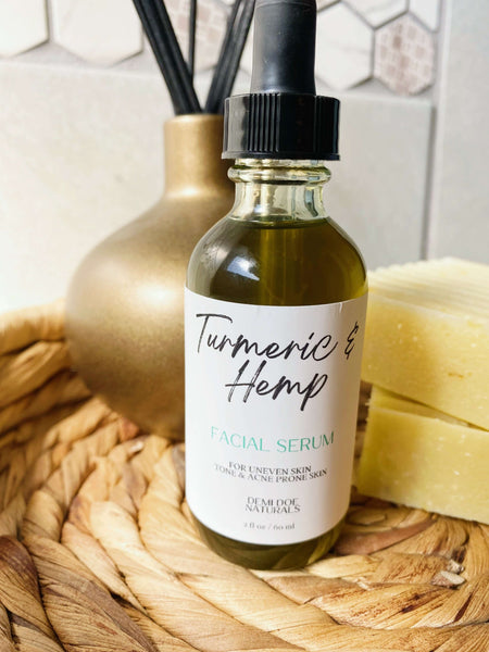 Turmeric and Hemp Facial Serum ~ Demi Doe Naturals