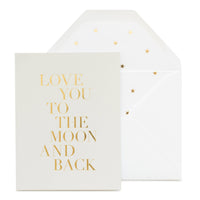 Love You to the Moon Card ~ Sugar Paper 