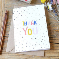 Colourful Thank You Greeting Card ~ Lisa Angel