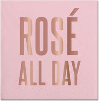 Blush Pink Rose All Day 5x5 Napkins