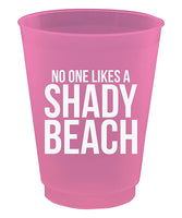 Shady Beach Hot Pink Flex Cups- Set of Eight